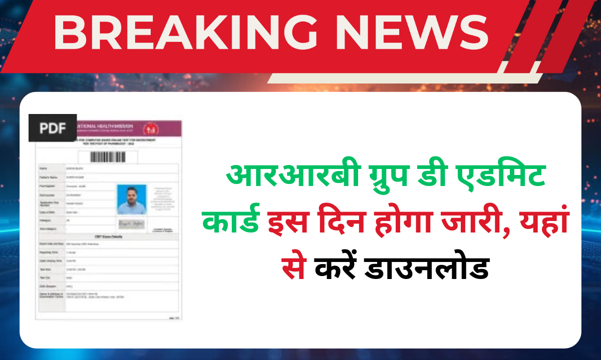 RRB Group D Admit Card 2025